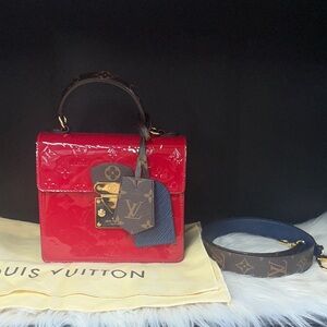 Louis Vuitton Red Patent Leather Satchel